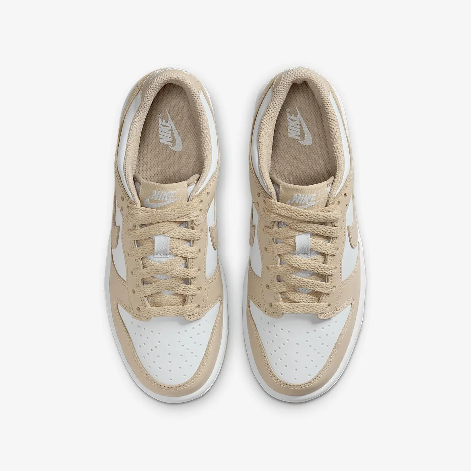 Nike Dunk Low Big Kids' Shoes (FB9109-200, Desert Khaki/Pure Platinum/Desert Khaki)
