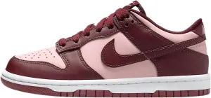 Nike Dunk Low Big Kids' Shoes (FB9109-600, Dark Team Red/Echo Pink/White/Dark Team Red)