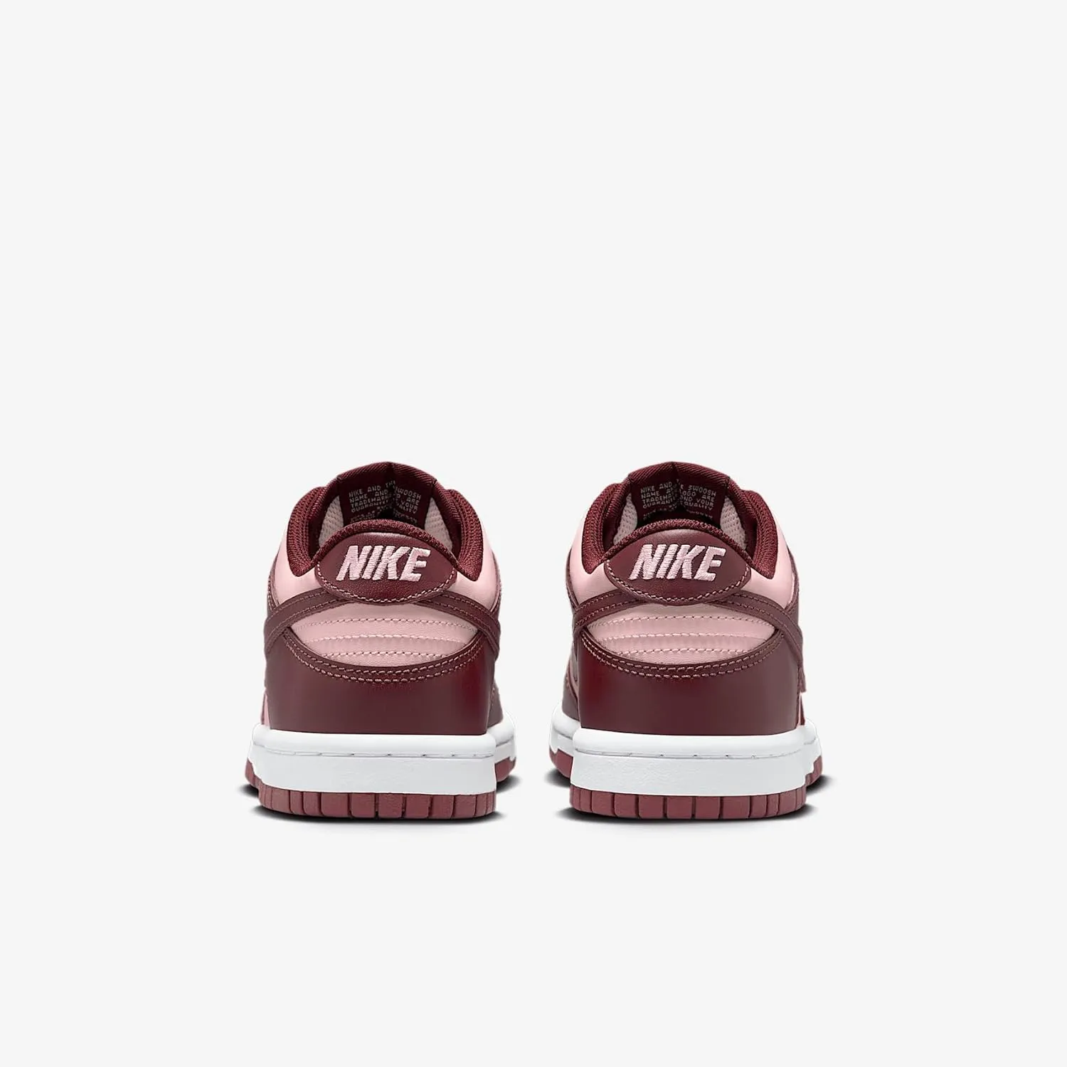 Nike Dunk Low Big Kids' Shoes (FB9109-600, Dark Team Red/Echo Pink/White/Dark Team Red)