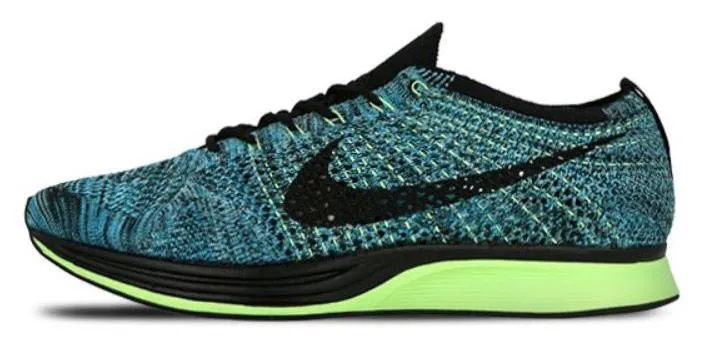 Nike Flyknit Racer Blue Lagoon - Black