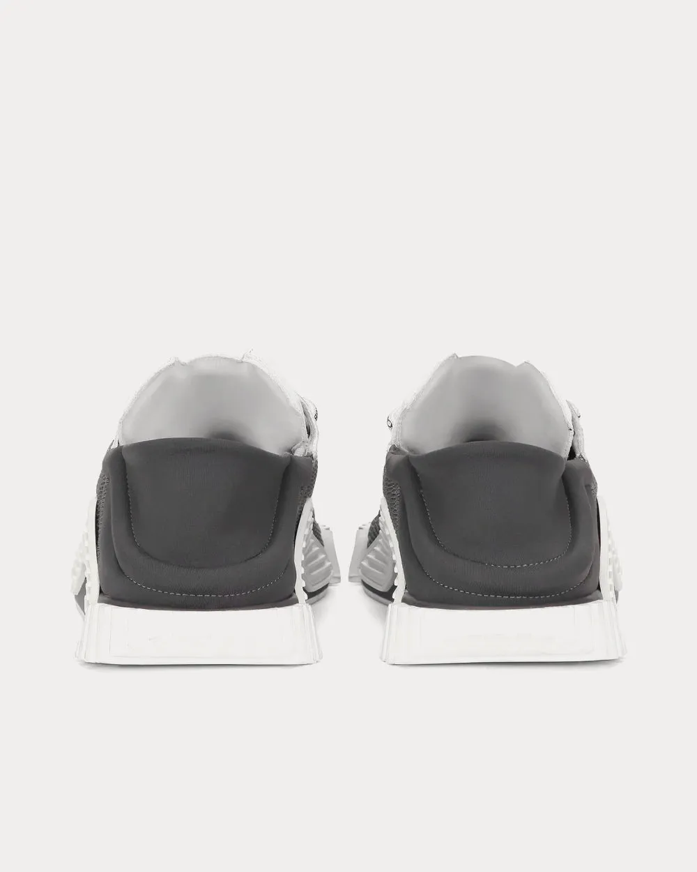 Ns1 Slip On Mixed Material Grey Low Top Sneakers