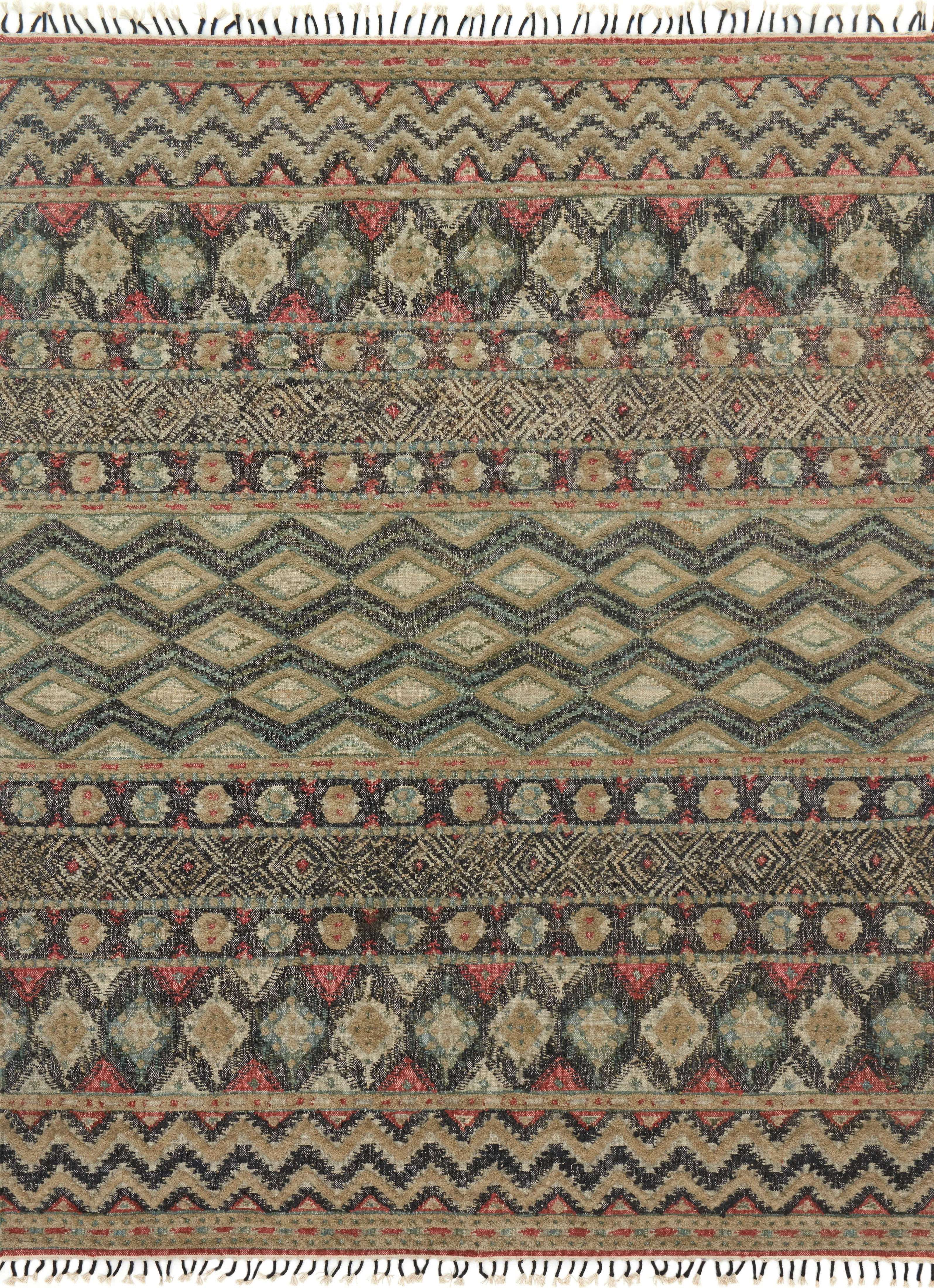 Owen Rug in Indigo & Sage
