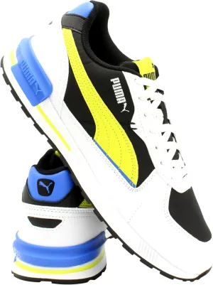 PUMA Grade Graviton Tech Sneaker (Grade School),White Black,6