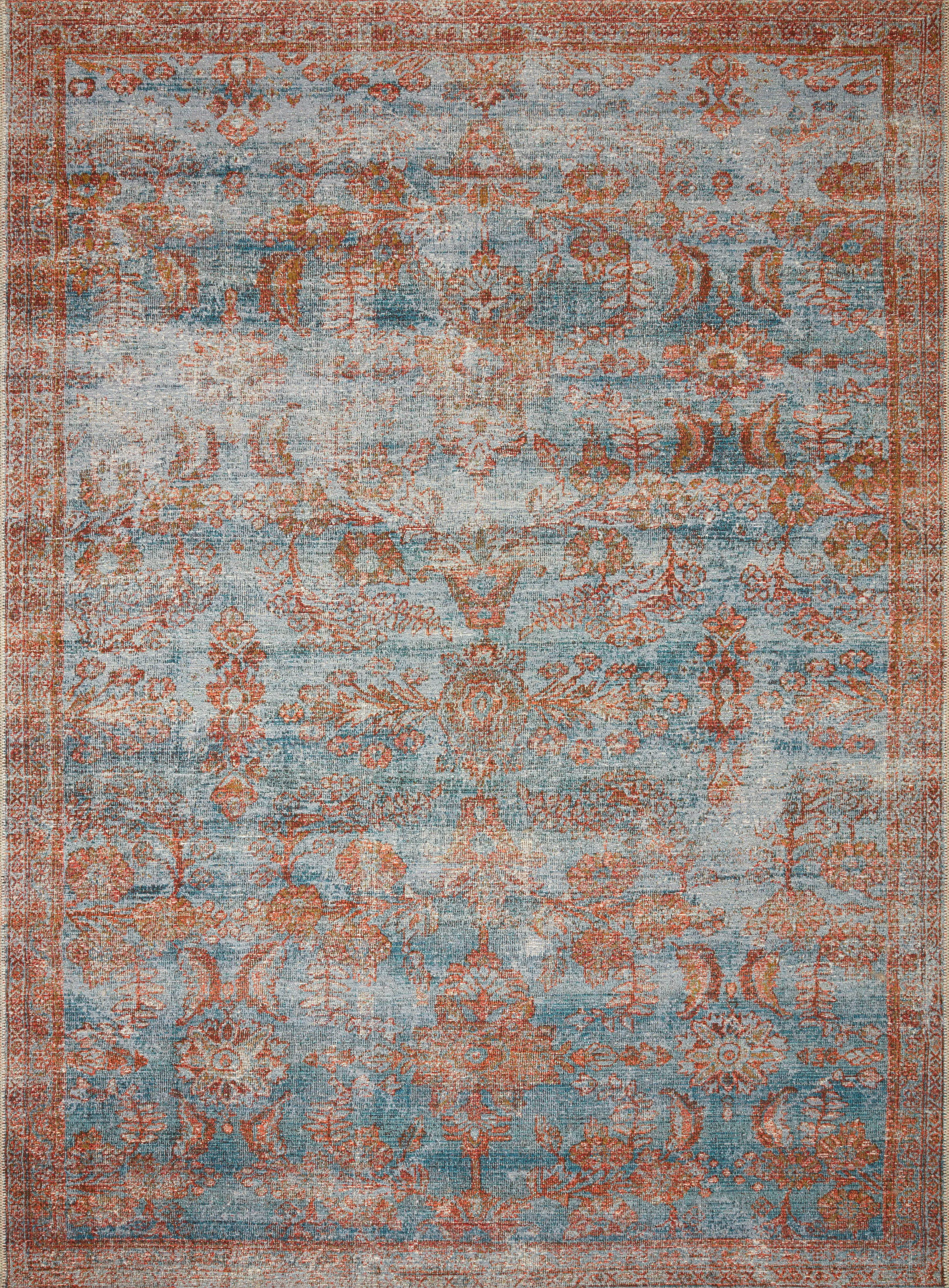 Sebastian Rug in Ocean & Spice