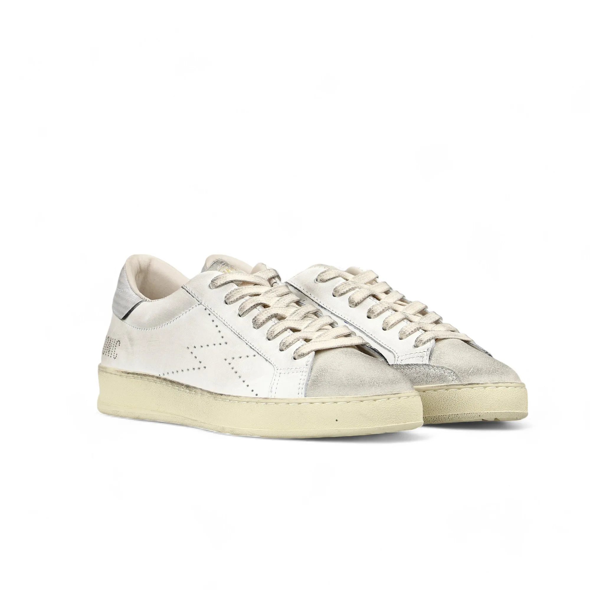 Sneaker Iconic Bianco Logo Perforato