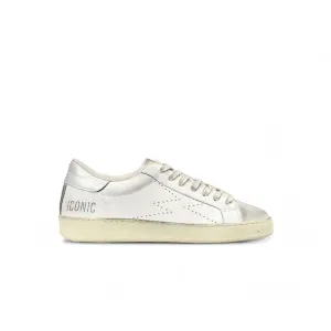 Sneaker Iconic Bianco Logo Perforato