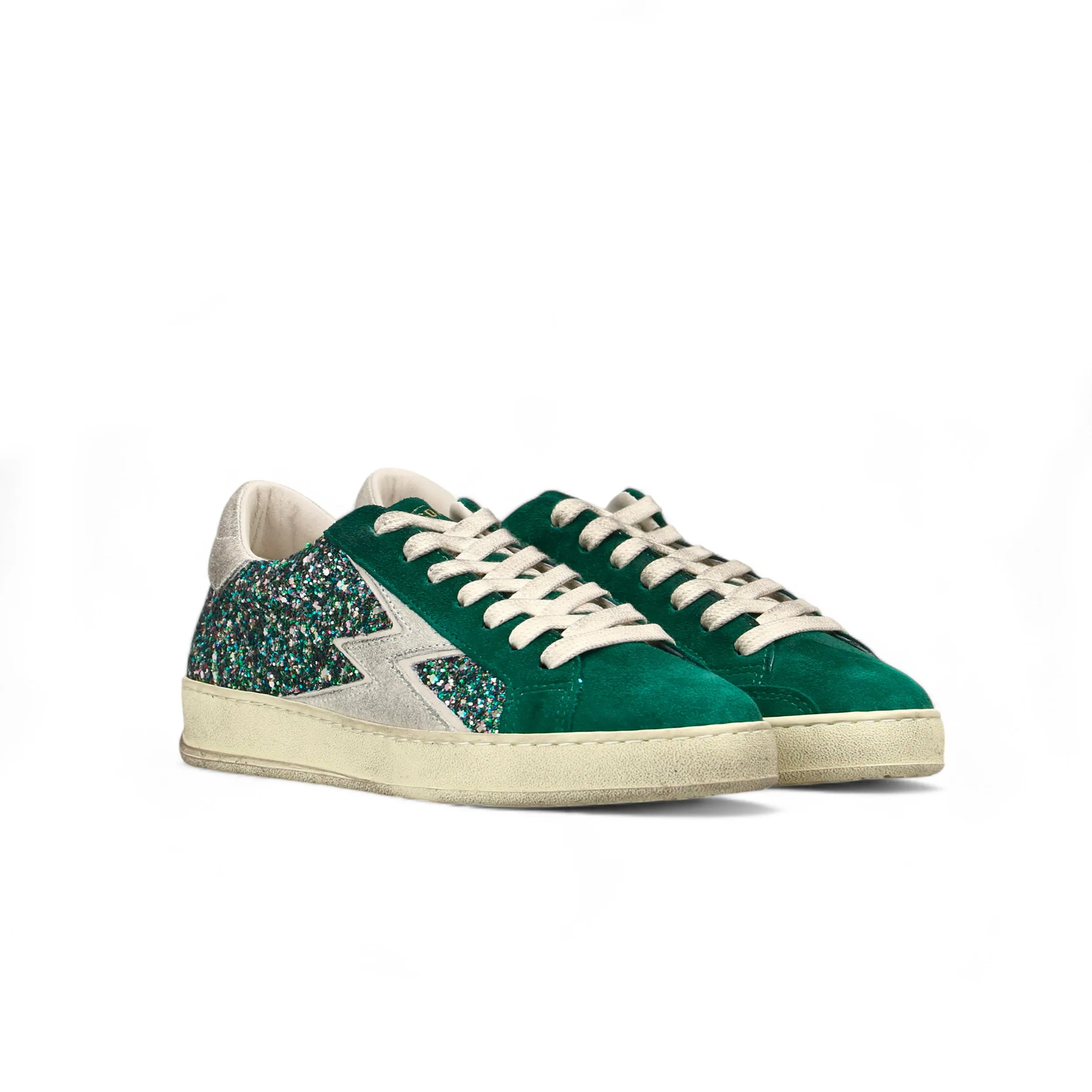 Sneaker Iconic Glitter Verde