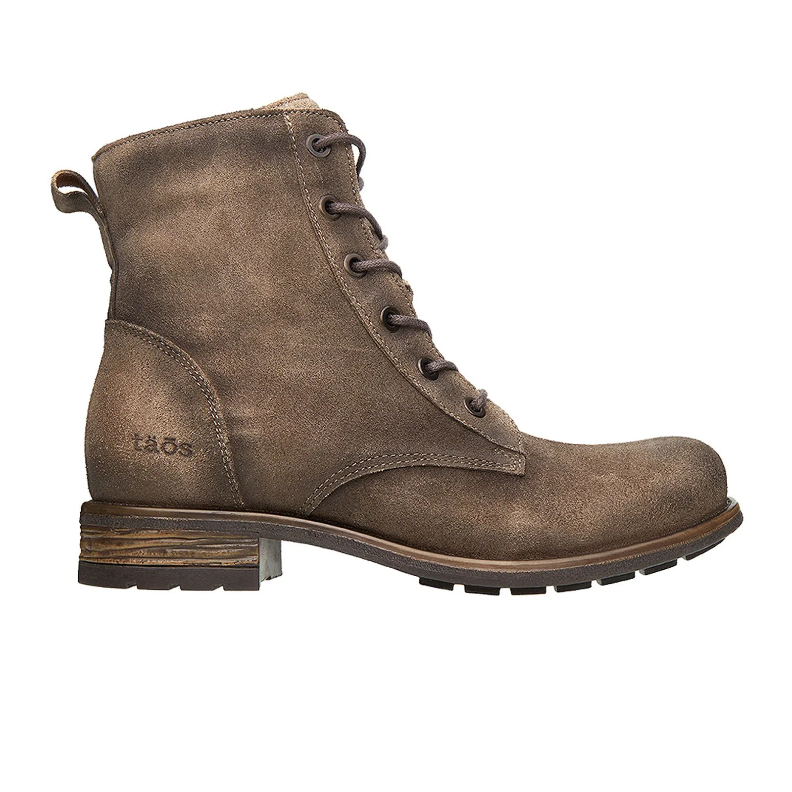 Taos Boot Camp Lace Up Boot (Women) - Smoke Rugged Leather