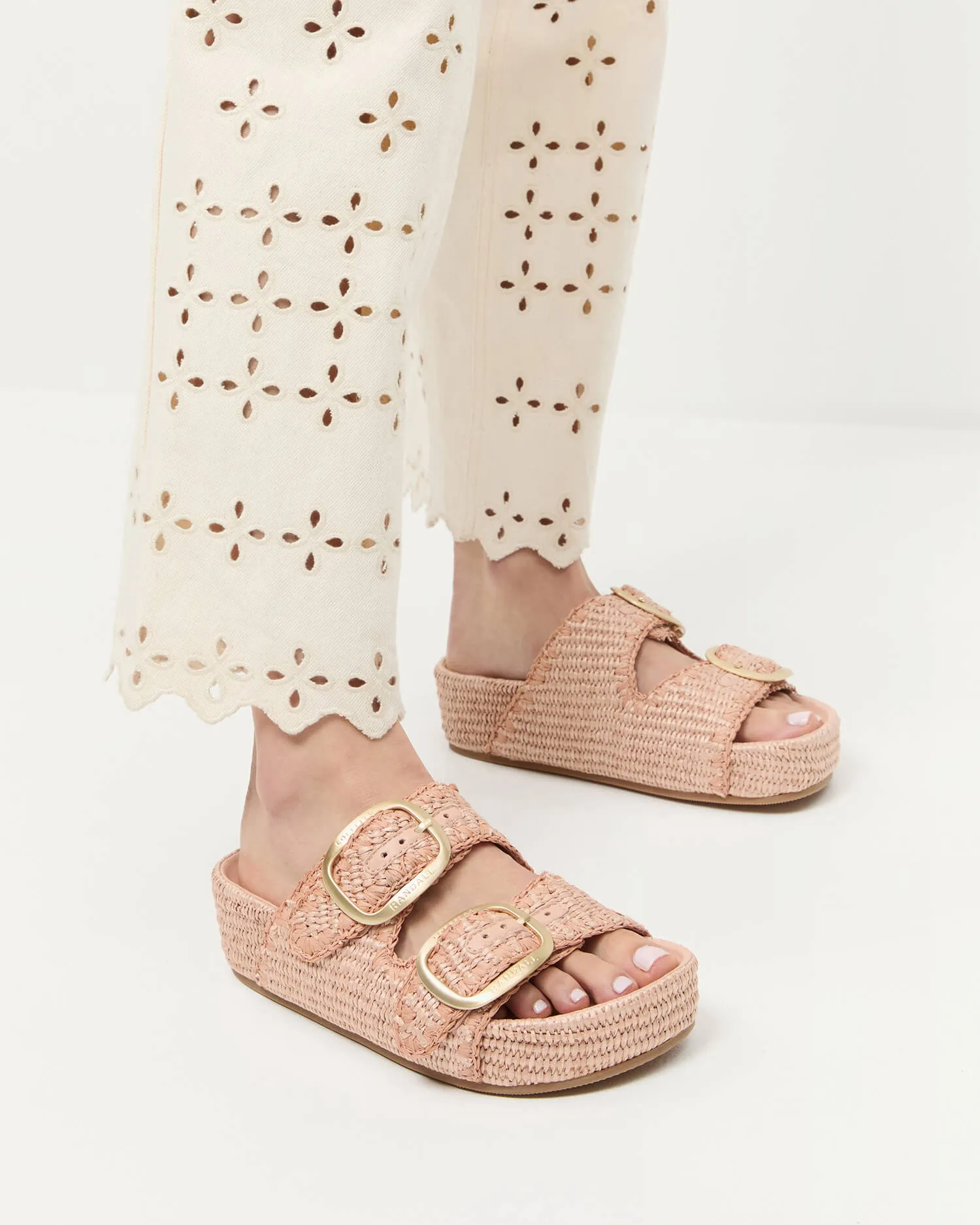 THEO TWO BAND SANDAL- BLUSH