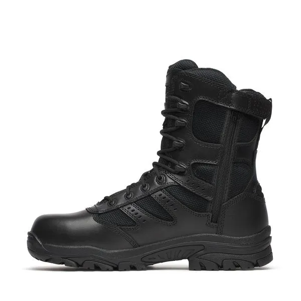 Thorogood 8" Deuce Black Waterproof Round Comp Toe Tactical Side-Zip Work Boot