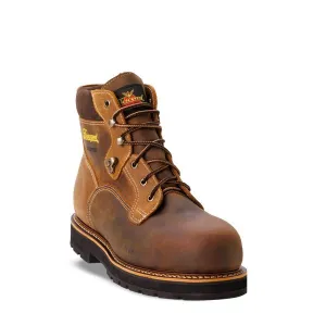 Thorogood Men's 6" Waterproof Crazy Horse Round Nano Comp Safety Toe 90 Heel Work Boot