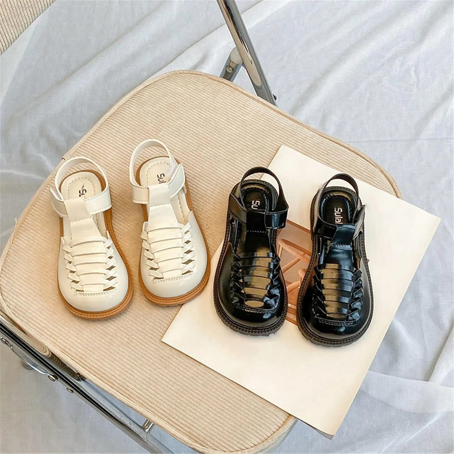 Toddler Girl Sneakers Sandals Bowknots Flat Sandal Light Weight Summer Dress Shoes Little Child/Big Baby Girl Sandals
