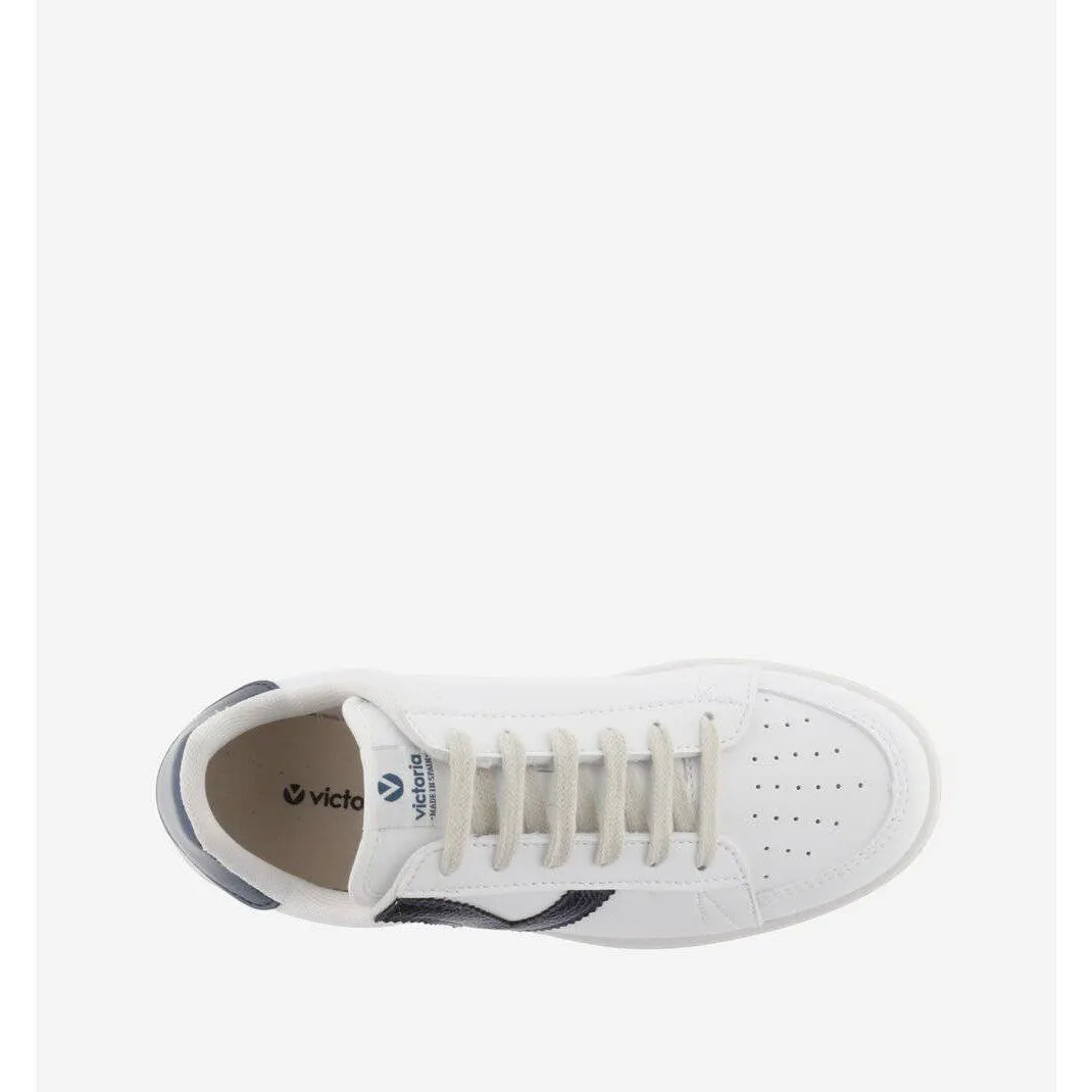 Victoria 1258202 Madrid Ladies Spanish Marine Faux Leather Lace Up Trainers