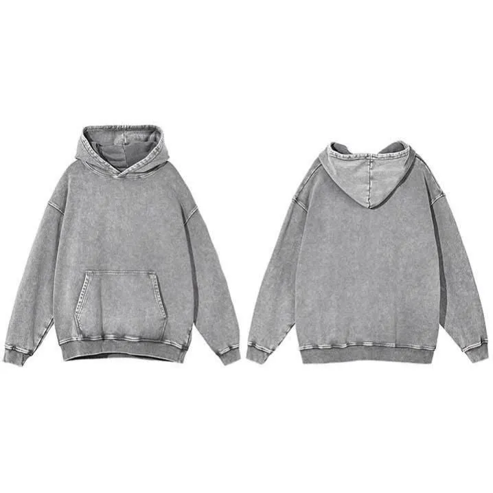 Vintage Washed Heavy Cotton Hoodie