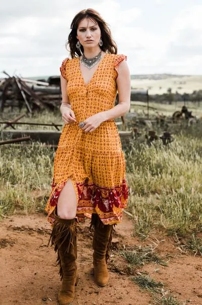 WILD WEST MINI DRESS AUTUMN GLORY