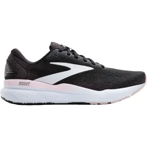Women's Brooks Ghost 16 Black/White/Orchid Ice Mesh